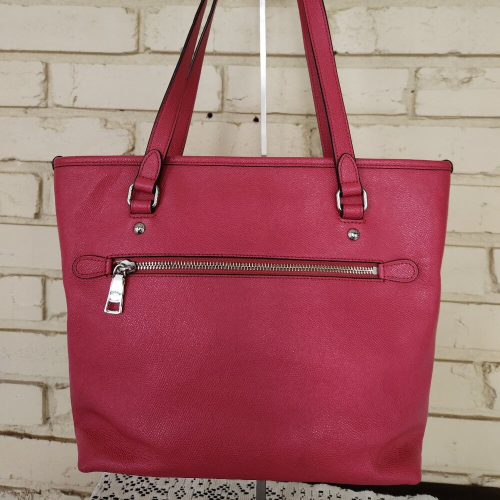 Coach Gallery Pink Leather Shoulder Bag Tote Purse - Picture 4 of 16